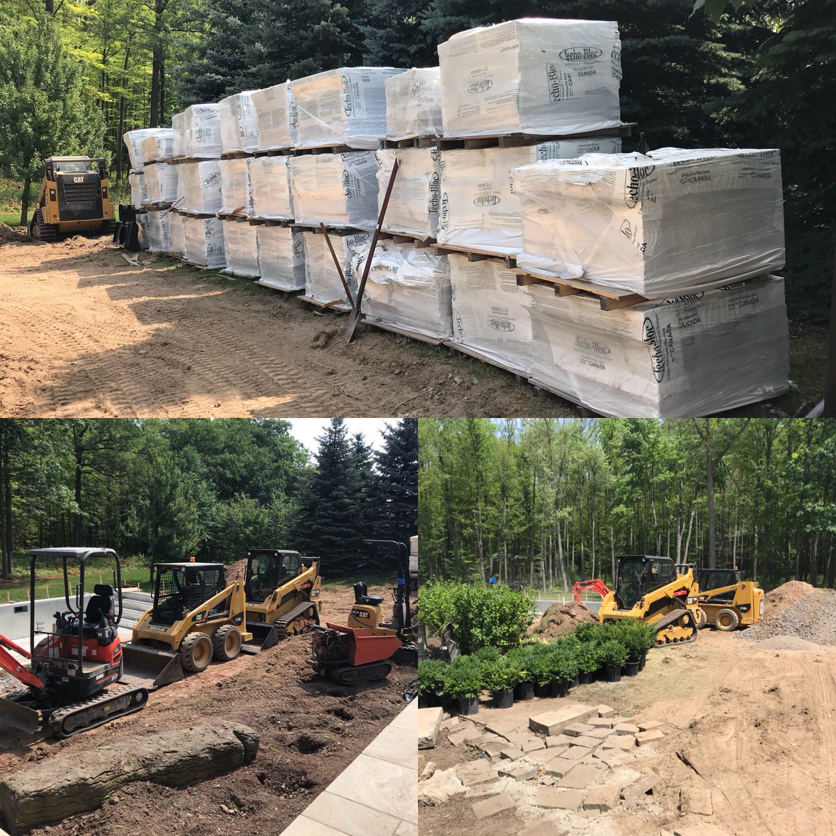 Just a small order from #capbrick and #techobloc..... #willowlandscapeinc