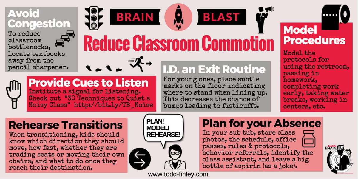 6 Ways to Reduce Classroom Commotion

#education #teachers #k12 #classmanagement #classroomdesign #edchat #ukedchat