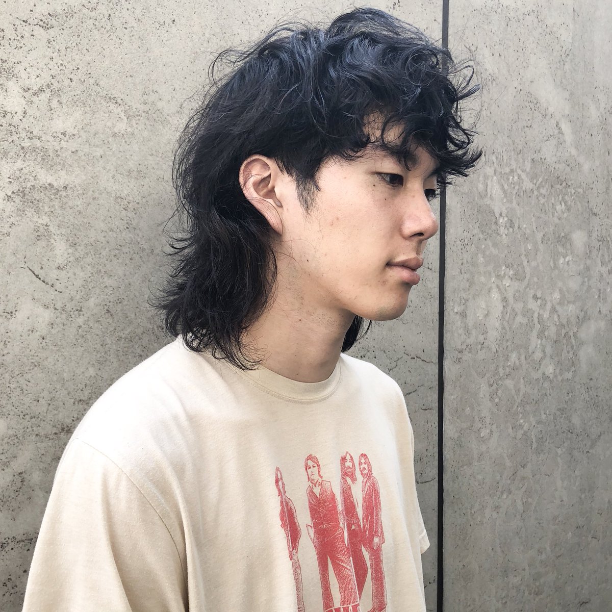 森田昌範 レイヤーマッシュウルフ リッジパーマ 人気のマッシュウルフに軽さをプラスし リッジパーマで毛先に動きをつけたスタイル Hairmeup Wet ロング オシャレ 全顔 T Co O3g7k0ha3k