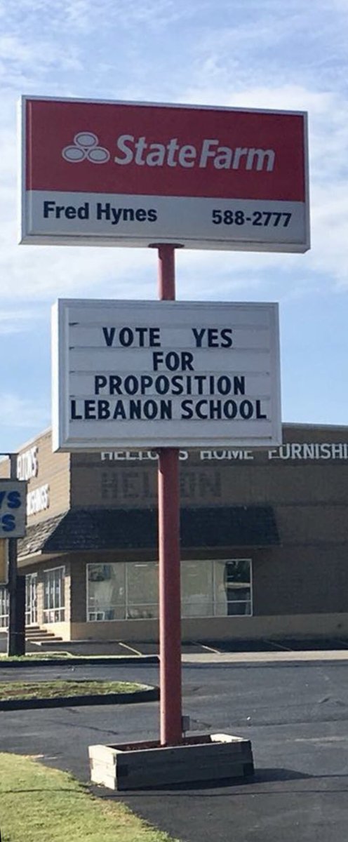 Thank you Fred Hynes for visibly supporting our school district! <a href="/LebanonR3/">Lebanon Schools</a>