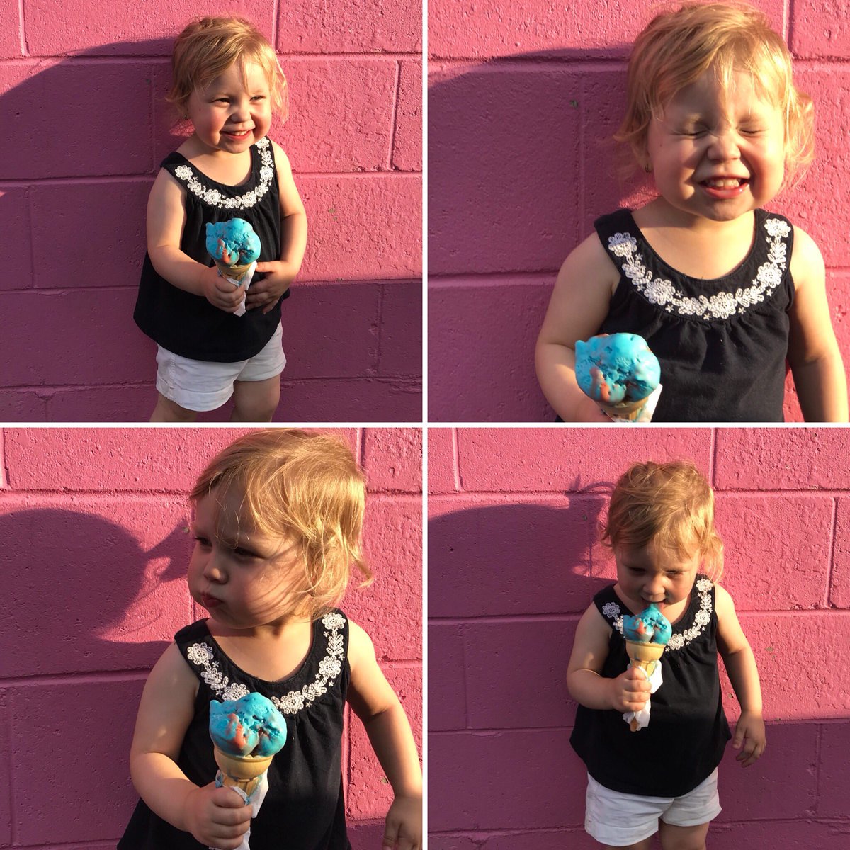 ColinWilliam7's tweet photo. The many faces of a toddler enjoying her own Spider-Man ice cream on National Ice Cream Day @LdnIceCreamCo  #licccontest #eatlocal #beforethemess #ali_mags #purejoy https://t.co/KE7I050m8R