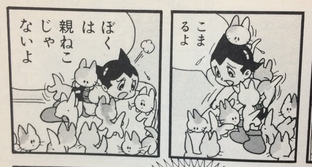 ぷん ワタシ手塚治虫の描く動物の中でもネコが一番好きなんですが見てください超絶かわいくないですか