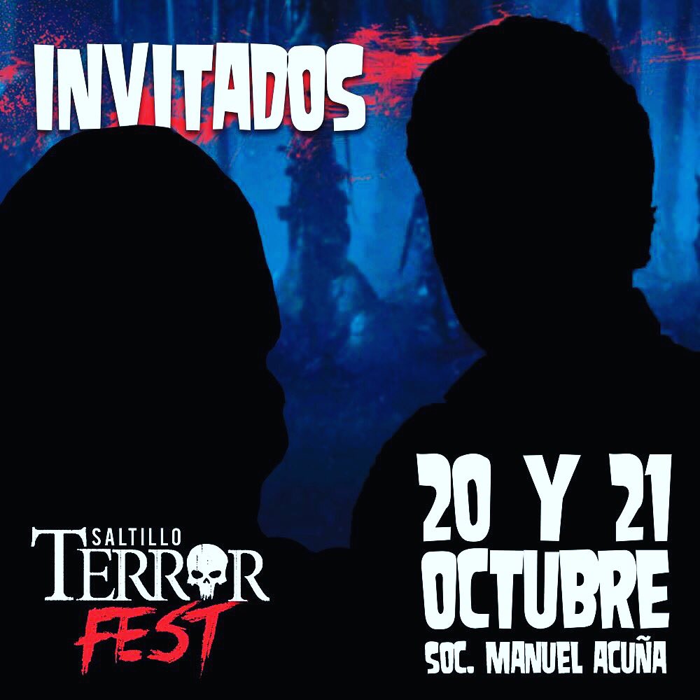 ¡ESTE AÑO EL TERROR TENDRÁ 2 INVITADOS ESPECIALES! 

¿Quién crees que será parte de nuestra cuarta edición?...
#terrorfestsaltillo #terrorfest #saltillo #coahuila #octubre
