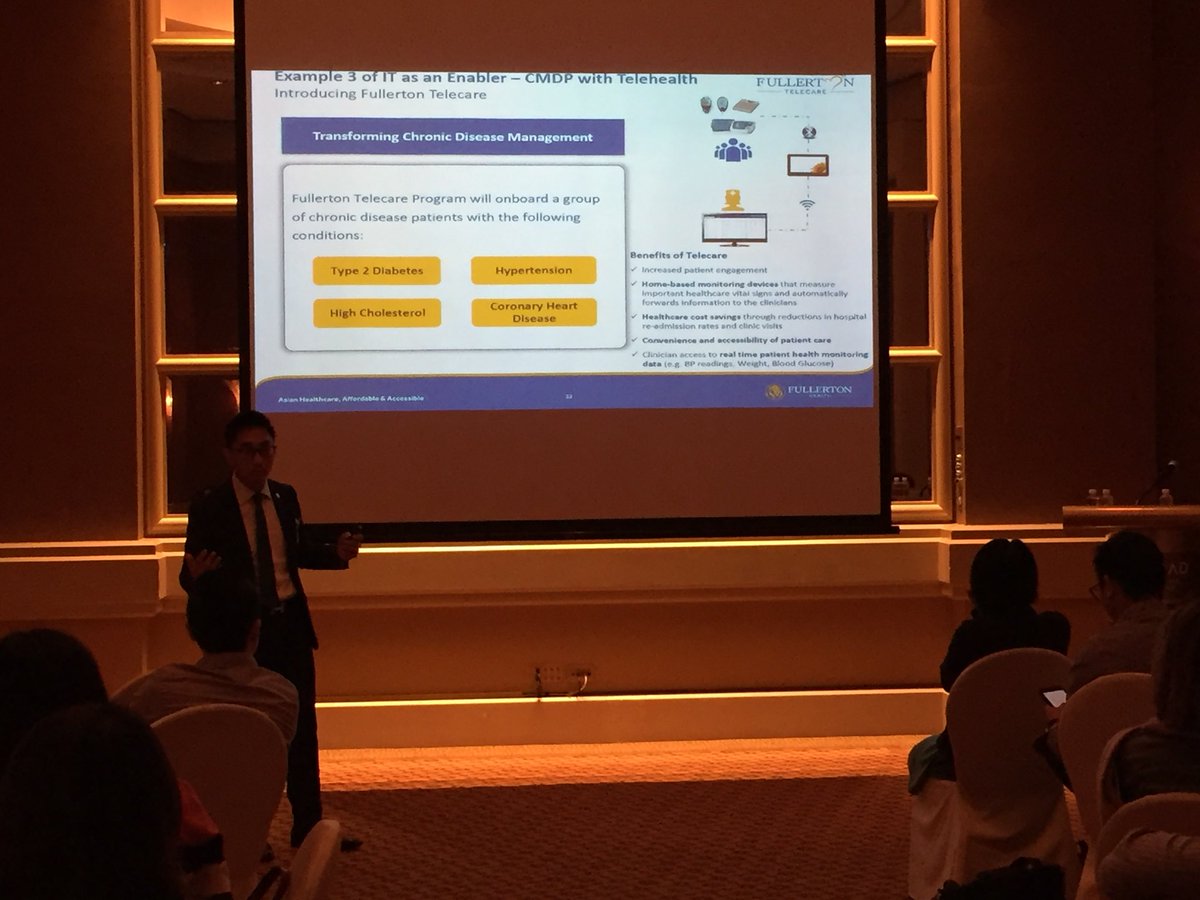 FrostSullivanAP's tweet image. Guest speaker Dr. Samuel Chong, Group CTO at @FullertonHealth speaking on #tech and #bizmodel innovation at @FrostSullivanAP healthcare briefing happening now.
