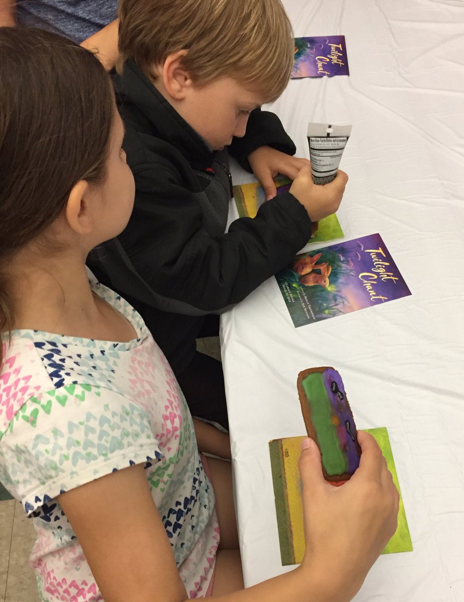 hatbooks's tweet image. Good fun with #TwilightChant at the #HamiltonWenhamlibrary yesterday evening...reading, twilight trivia, twilight cookie decorating, coloring, and a bunny sighting on our twilight walk. @HMHKids