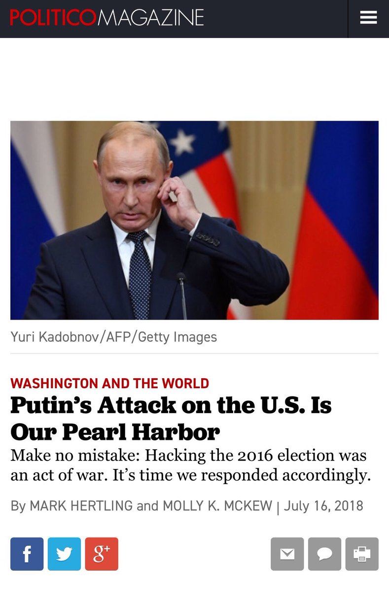 mtracey's tweet image. If you’re really eager for the US to enter a new phase of perpetual war -- because that’s always worked out so well -- you’d publish this piece. If you had a sense of social responsibility and/or sanity, you wouldn’t publish it. Media’s gone off the deep end