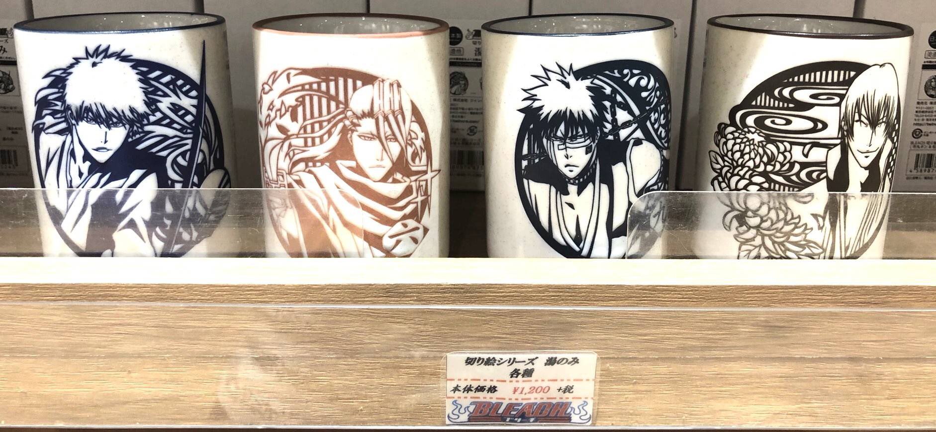 【クーポン対象外】 BLEACH切り絵シリーズ/湯のみ （BLEACH」一護やルキアが和風 マグカップ・食器