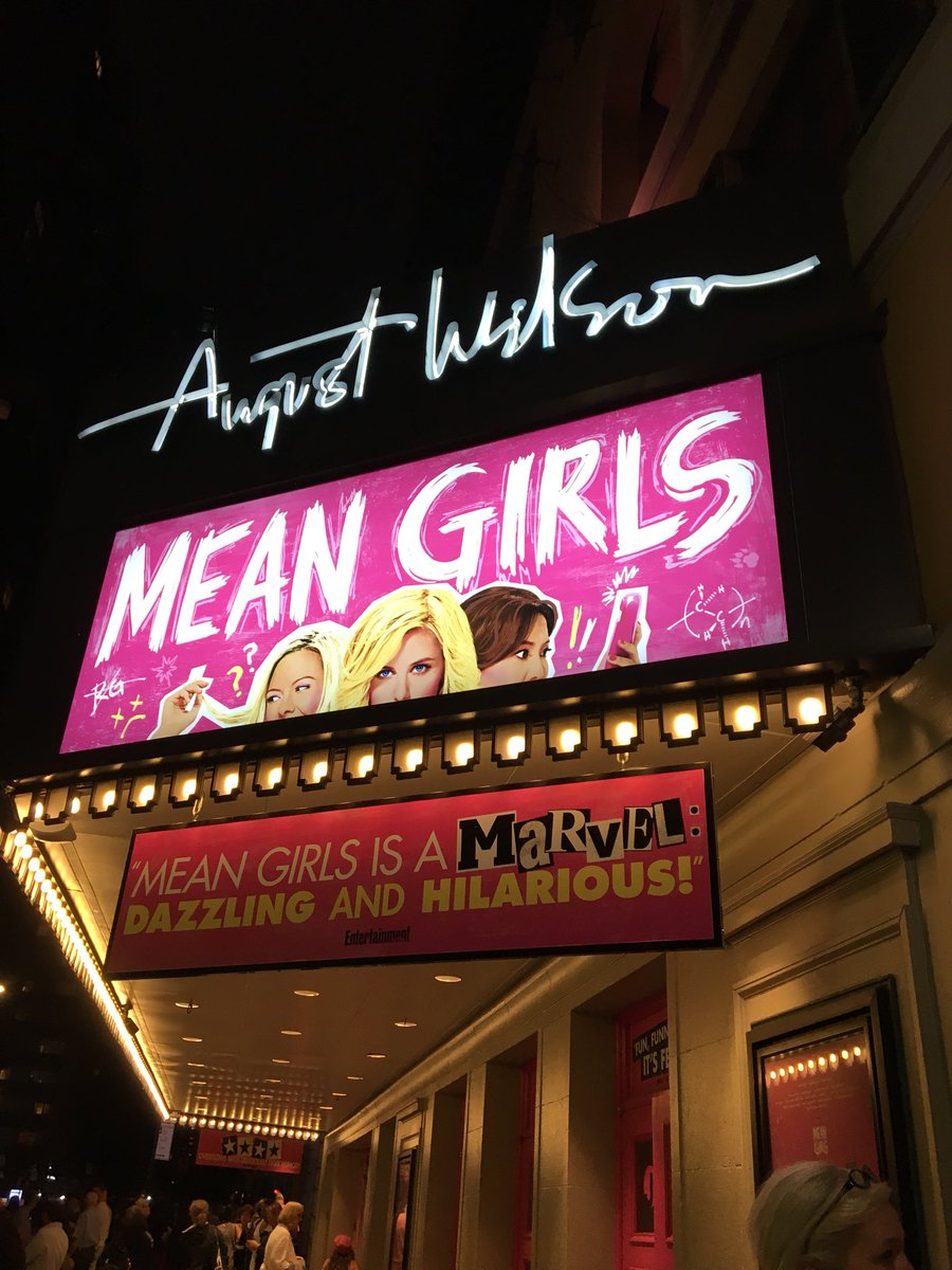 Fantastic show! The choreo gave me all the feels 😋 also got to see Jonalyn go on as Karen and she was FABULOUS! #MeanGirlsBway #caucasianthumbsup #btw18