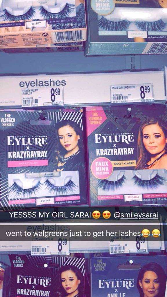 kaityy_22's tweet photo. couldn’t choose which one to get so i got both lol. sarai, im so proud of you and im glad ive been apart of the fam for 6+ years. thank you for being my inspiration and i can’t wait to try out your lashes. lovin you always sarai😭❤️ @Krazyrayray https://t.co/gtJwNyDTFL