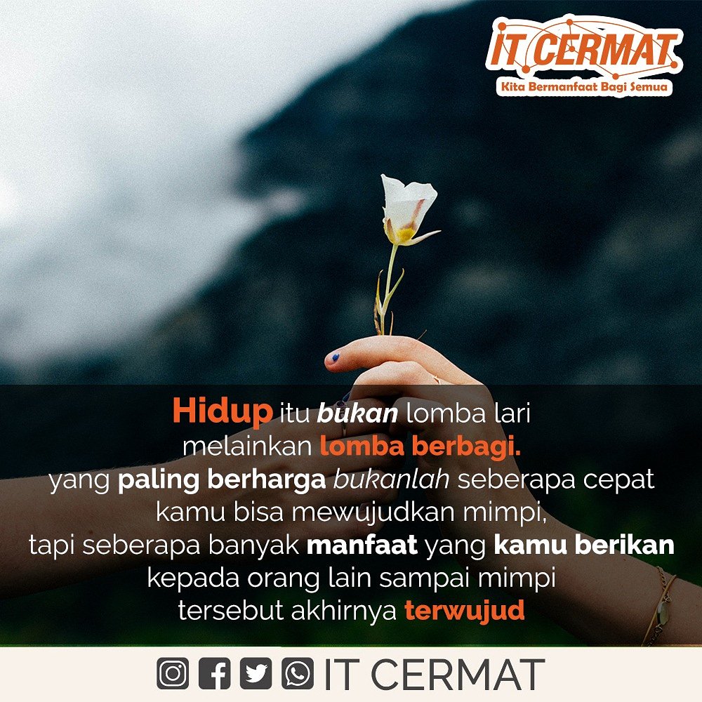 itcermat's tweet photo. Selamat Pagi, Selamat Beraktifitas😊

#QuoteCermat #itcermat #pelatihangratis #pelatihanIT #RZ #RahmawatiDzaelani https://t.co/EICxbrFK81