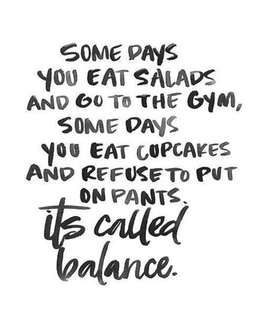 ElderCareWise's tweet image. Some days you eat salad and go to the gym, some days you eat cupcakes and refuse to put on pants. It's called balance. #balance #staybusy #belazy