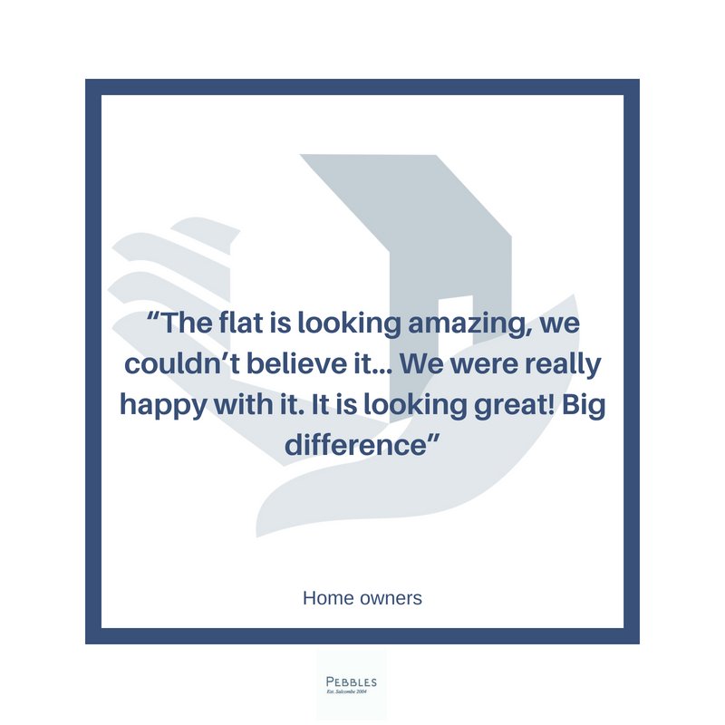 The Pebbles effect! #happycustomers #team #propertymanagement #lovethedetails