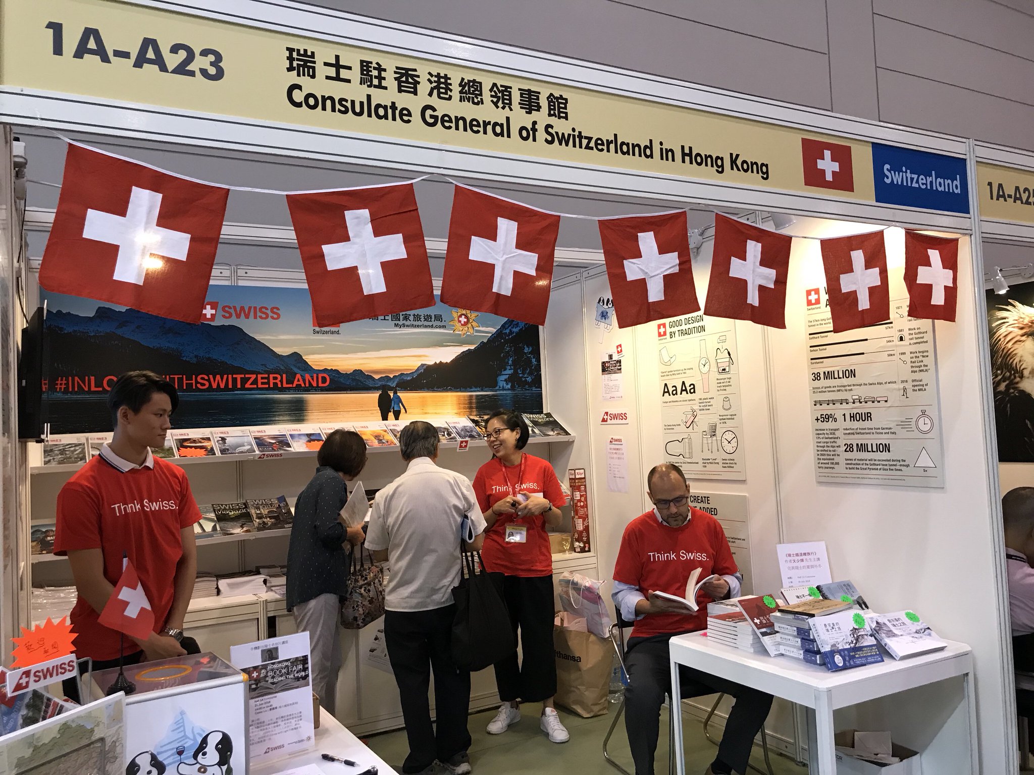 HKTDC on "The Consulate General of #Switzerland in Hong Kong is promoting #Swiss culture at the #HKBookFair. Be sure to visit them at booth 1A-A23 @SwissCGHK https://t.co/ci84dDQEVM" / X