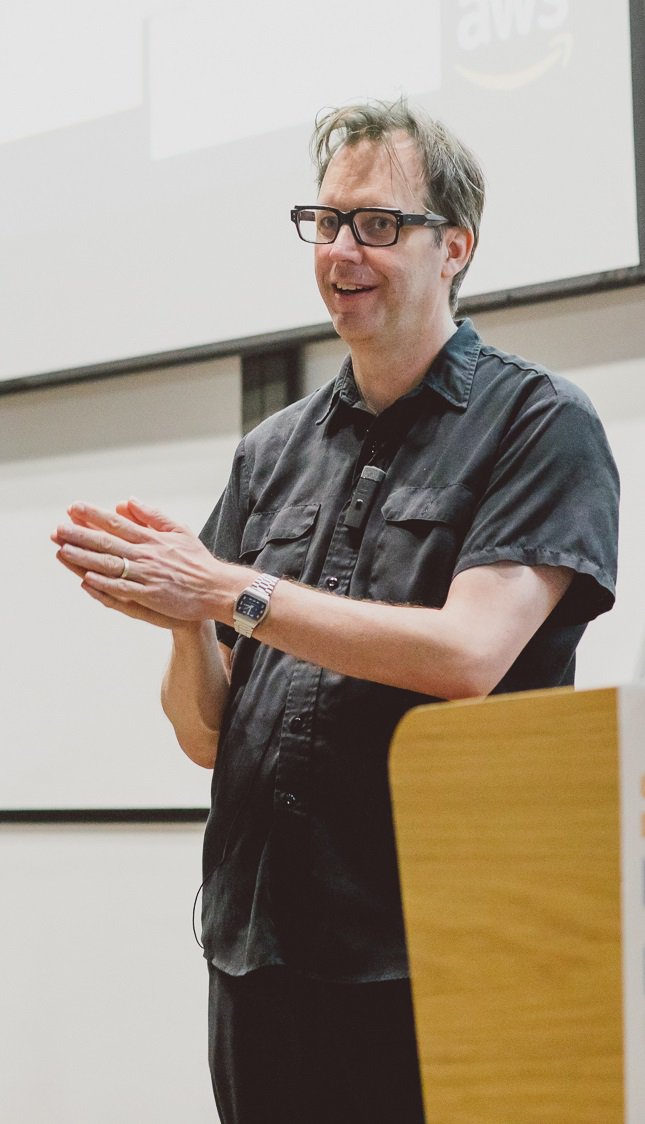 CompSciOxford's tweet photo. Byron Cook, Director of Automated Reasoning at AWS and Professor of Computer Science @uclcs spoke about how AWS services connect customers to logic-based techniques and uses formal verification internally at #FloC2018 on Monday. A banquet in the evening was at @AshmoleanMuseum https://t.co/1CblT1BkN7
