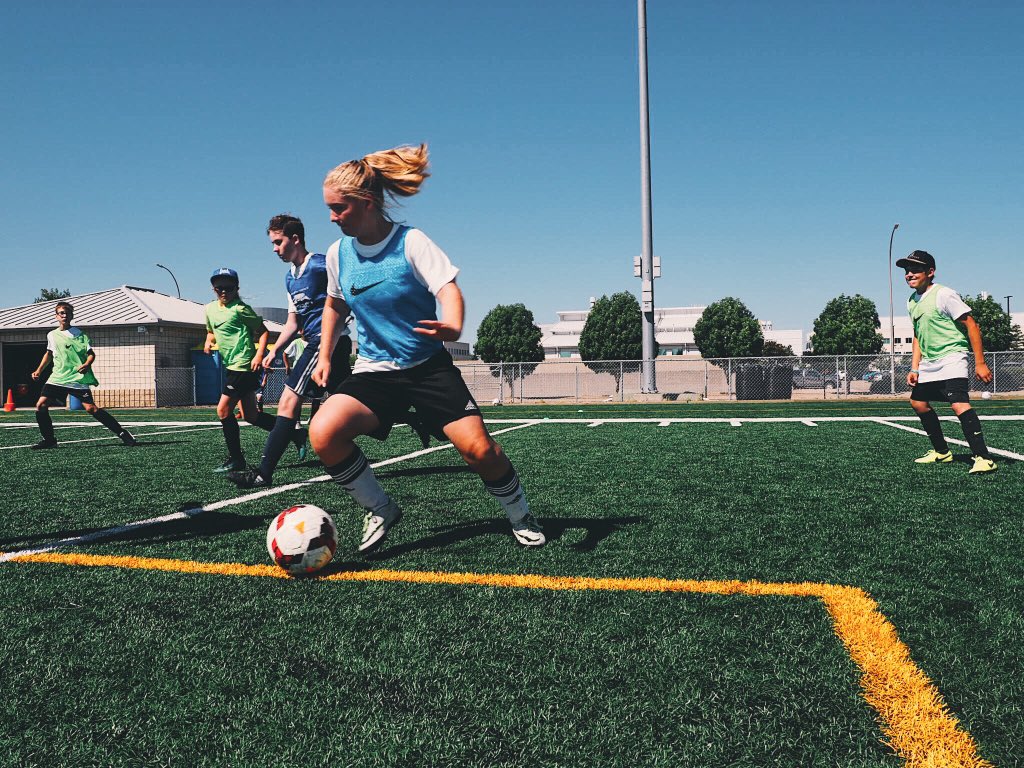 UofRSoccer's tweet photo. Great week of @UofRSoccer @ReginaCougars soccer camps so far. Fantastic weather, great kids and soccer balls - what more could you ask for!!!  Love the look on the campers faces - pure joy. https://t.co/mvc9ILhsNe