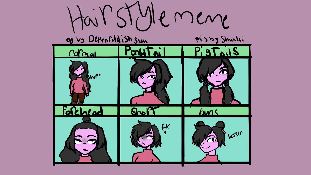Hairstyle Meme Drawing