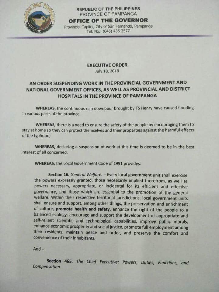 CNN Philippines on Twitter "WalangPasok Work in government offices