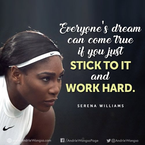 "Everyone's dream can come true if you just stick to it and work hard". #Quote #Inspirational #Motivational