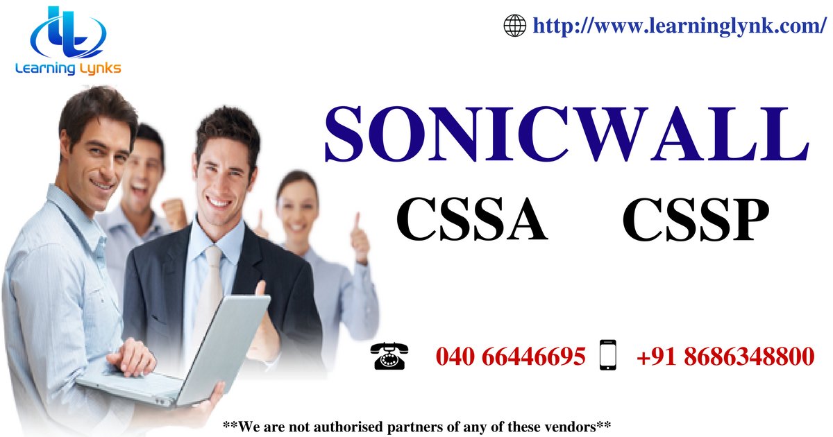 LearningLynk's tweet image. #Sonicwall #CSSA #CSSP Training's at LearningLynks India Pvt Ltd for more details goo.gl/o16gr8 or call us at +91 8686348800 or 040 66446695
** We are not authorised partners of any of these vendors**