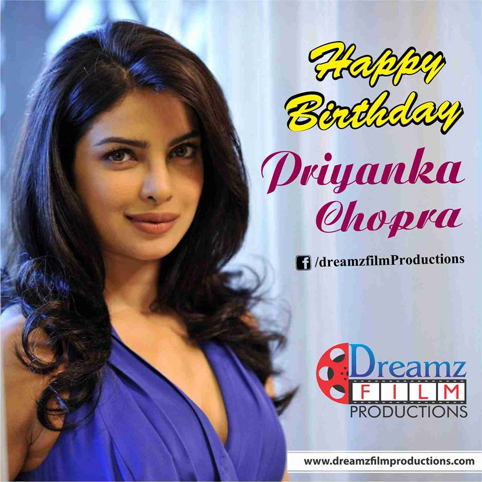  wishes a very  to Priyanka Chopra (Famous Bollywood/Hollywood actress) 