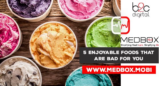 MEDBOXINDIA's tweet photo. We love tasty food which are filled with excessive calories and unhealthy fats which do not contribute positively to our health in any manner. 
Here are 5 Enjoyable foods but surprisingly bad for you.
https://t.co/0hLj5HFrgw
#Food #Enjoy #unhealthy #medbox #B2C https://t.co/eQq5Q9WWSQ