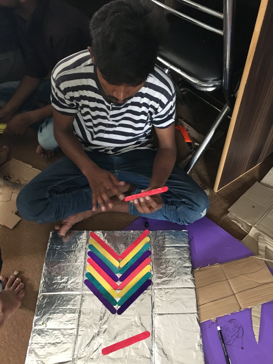 Makeistan's tweet photo. More pictures from the armour prototyping workshop at Sanjan Nagar trust school with @Plan9incubator. #designweek #prototyping 
@umarsaif @ITUPunjab @itacec1 https://t.co/GJ1scGbRth