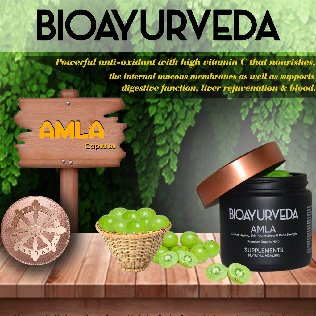 BioAyurveda's tweet photo. AMLA CAPSULES from BIOAYURVEDA that provide powerful anti- oxidant protection, supporting digestive function, liver rejuvenation & detoxification.
#BIOAYURVEDA #AYURVEDA #AmlaCapsule https://t.co/YIubPJ44Oy