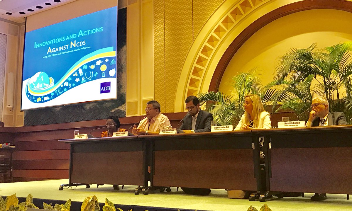 DexGalban's tweet photo. ”Solving the world’s problems requires the combination of people believing that these can be solved & investing in innovative solutions to address them. These include NCDs (non-communicable diseases).”
--
Dr. Eduardo Banzon
@ADBHealth
#SupportIAAN #IAAN
#Health #SDG3 #ADB https://t.co/A7CZbaSpnU