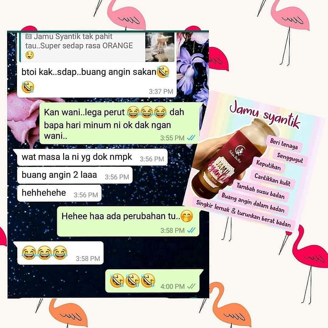 profix_violet's tweet photo. Jamu syantik asyik lalu je kat wall kami.

 Akak takmo syantik sorang sorang. Sebab si syantik ni mampu milik sangat. Lelagi kalau u olls ada masalah senggugut selalu mai. Atau priod mai sat sat. Takpun tak mai mai 😝

RM25 boleh bantu u olls syantik 
https://t.co/eNdOF6QnIB https://t.co/E53swpayvl
