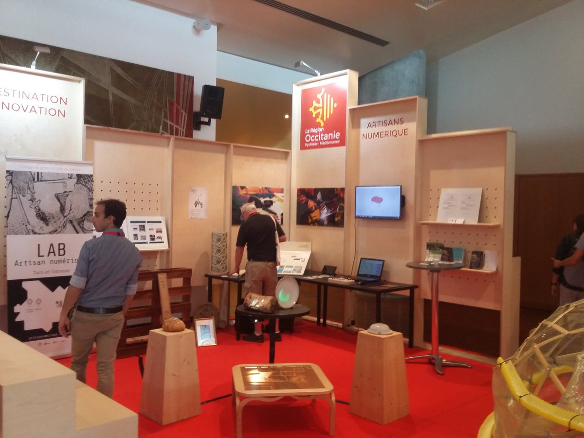 AlainGrycan's tweet photo. Les Fab Labs d'Occitanie, 1ère Fab région de France, sont aussi présents à #Fab14 . https://t.co/8aM1MrliH2
