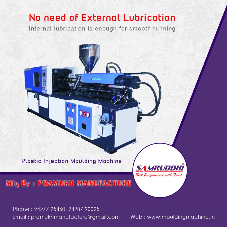 samruddhi_engg's tweet photo. Efficiently processed machines from Samruddhi Engineering do not require external lubricating and works smoothly with only internal lubrication. 
#PlasticInjectionMouldngMachine #InjectionMouldingMachine #VerticalInjectionMouldingMachine
#SamruddhiEngineering https://t.co/ymjlQzKHGB