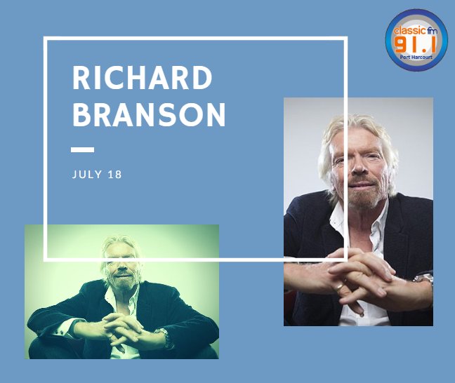 Happy birthday to Richard Branson, founder of Virgin Group 