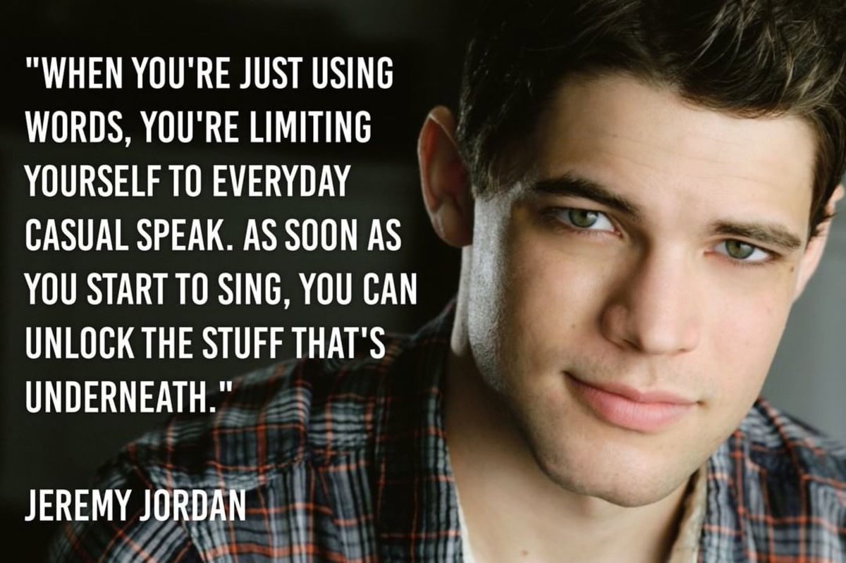 BroadwayInParis's tweet photo. 🗣 wisdom from Jeremy #actor #singer #quotes https://t.co/0UyYAQ80KF