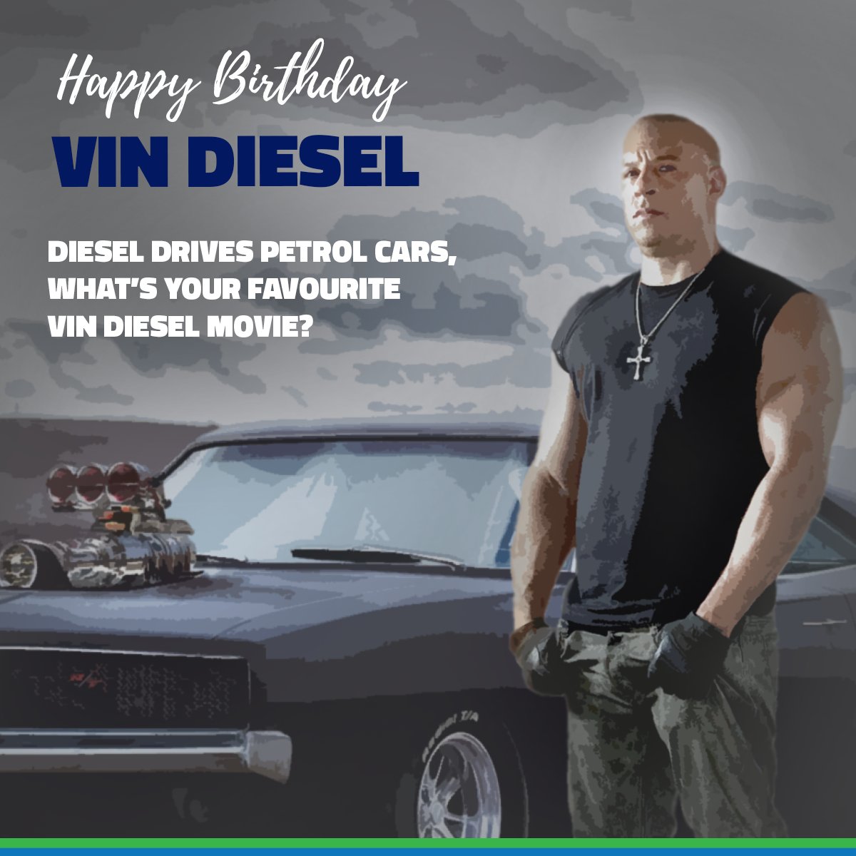 Happy Birthday Vin Diesel.   