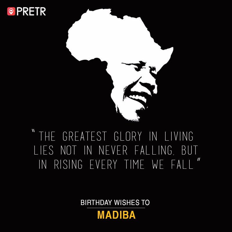 PretrApp's tweet photo. A tribute on the birth anniversary of  #NelsonMandela. A revolutionary, political leader, philanthropist and a Gandhian.Let's be inspired to embrace the values like democracy, freedom, equality, diversity, and reconciliation shared by him.
#WednesdayWisdom #foodforthought #Pretr https://t.co/9fJ5uOCYrD