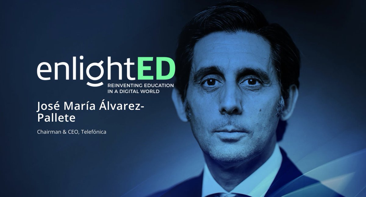Telefonica's tweet photo. “La educación es la mejor herramienta para lograr una sociedad más justa y equitativa y la tecnología la palanca para conseguirlo” @jmalvpal

#enlightED pone en marcha "EdTech Startup Competition" que premiará a las mejores startups del sector educativo I https://t.co/DECTv2RPov https://t.co/WOzk15ELW5