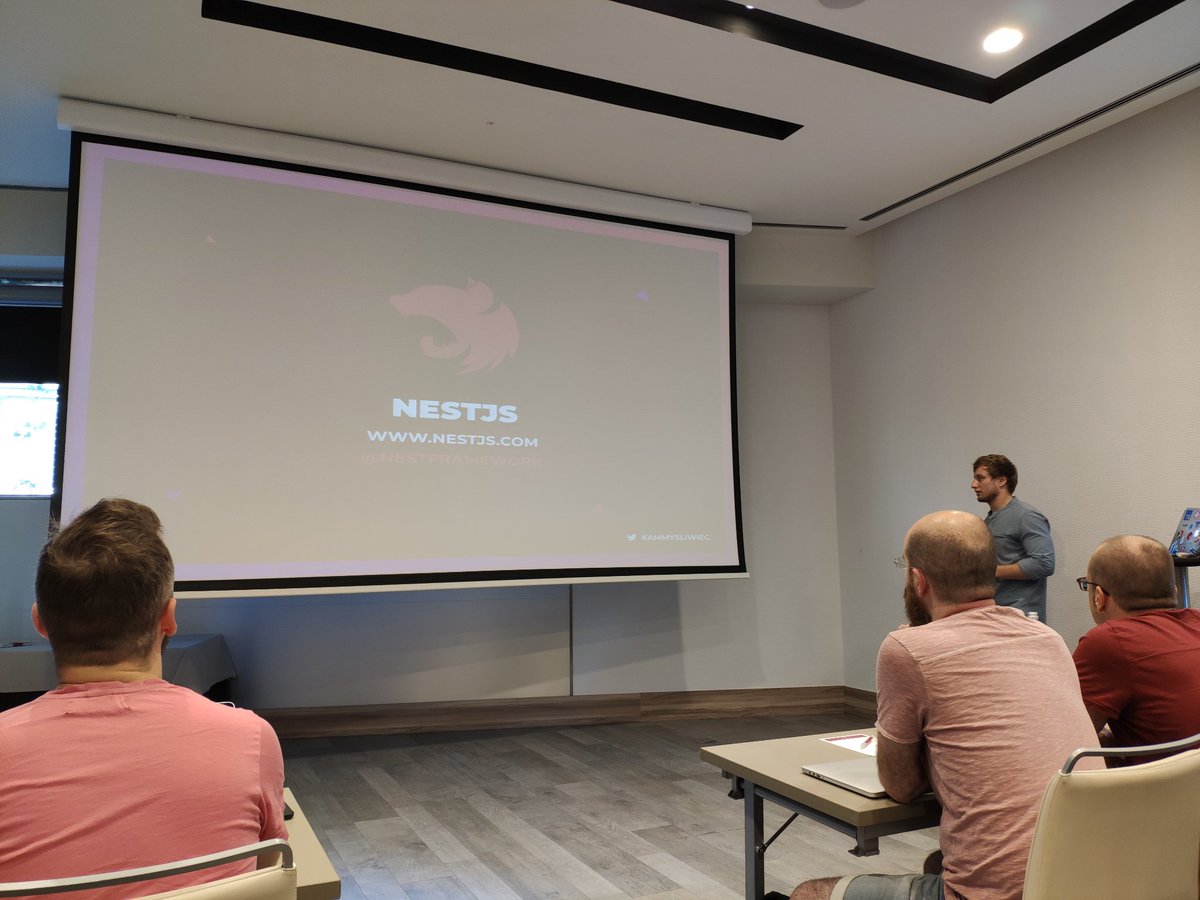 VinceOPS's tweet image. Here we are @jscamptech 🔥. With @kammysliwiec for its workshop about the great @nestframework 💪.

@GojobT