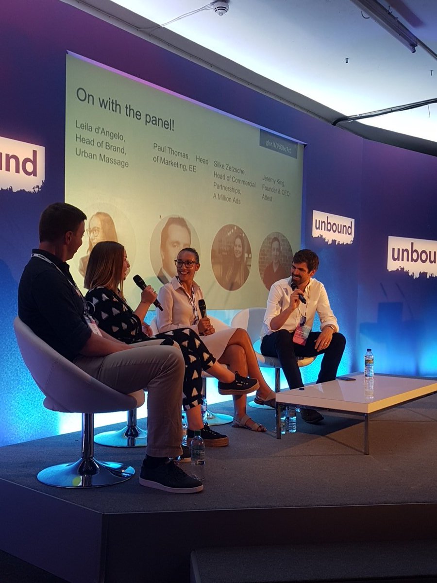 UMLondon's tweet photo. Does #data enhance or curtail #creativity? Casting our votes with @AskAttest #unboundLDN https://t.co/rZTfBNzU9W