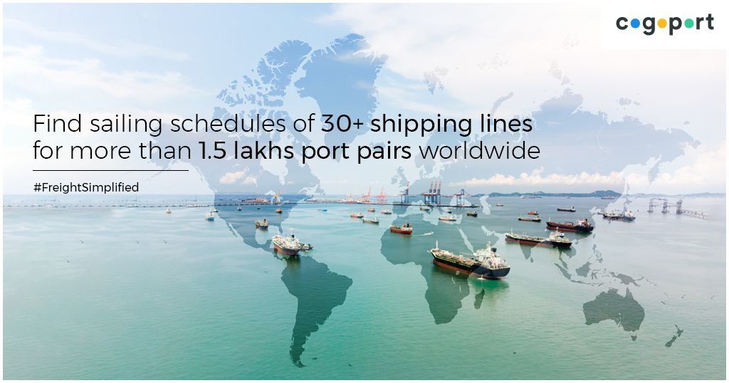 Cogoport's tweet photo. Think ahead and search for the right sailing schedule for your business in the perfect time frame only with Cogoport.
#FreightSimplified https://t.co/at5Mr4lBH9