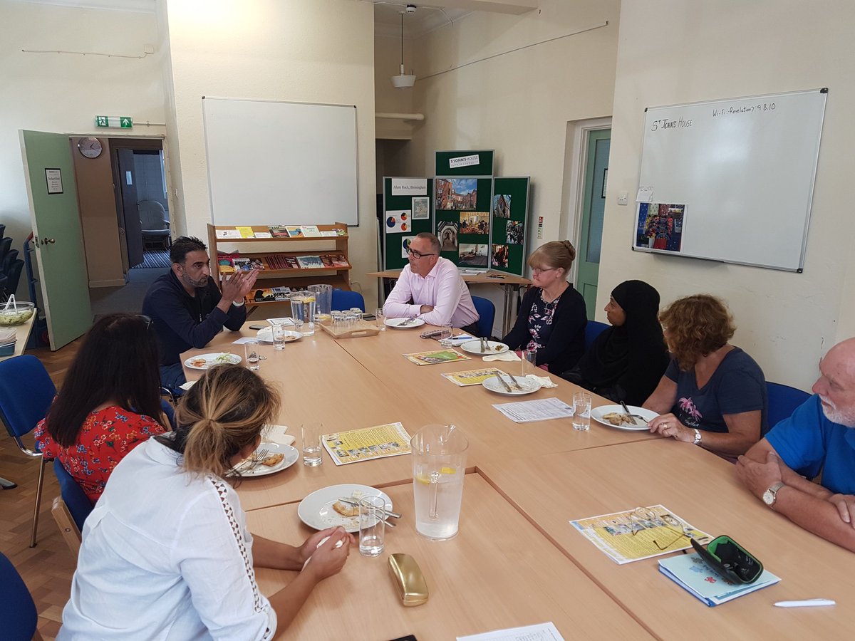 MrWajidHussain's tweet photo. B8 meeting @StJohns_House of local active groups in the area, @AlumRockCF giving an update on our work in the area tackling crime with @javed2275 giving presentation. Also planning exciting new projects over next 12 months thanx 2 @Jamesentj 4 hospitality. https://t.co/q78TT9H8Jy