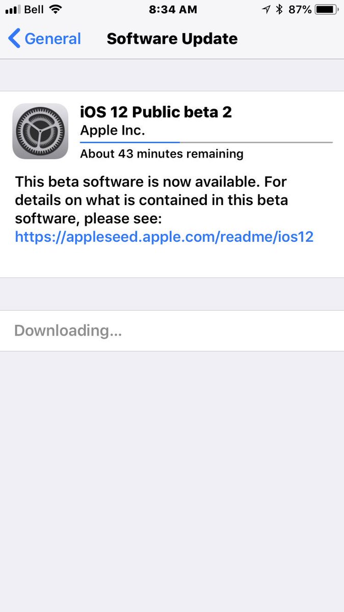Kiesey78's tweet image. Update time #IOS12Beta