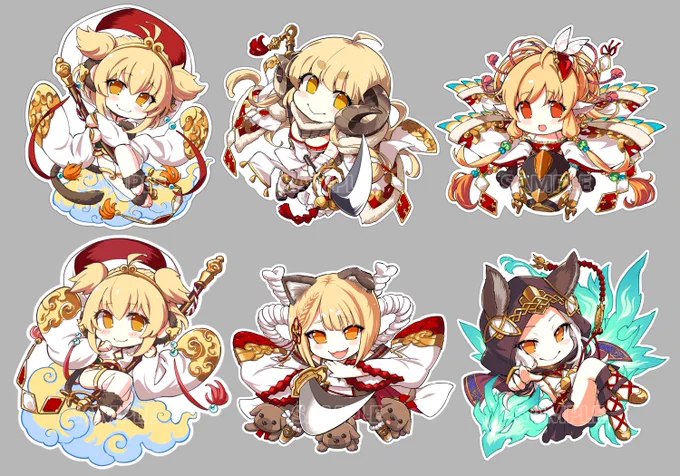 C94で発売する予定のキーホルダーです
全て6種で、アンチラA、アニラ、マキラ、アンチラB、ヴァジラ、スカーサハです。(各500円)

#C94 