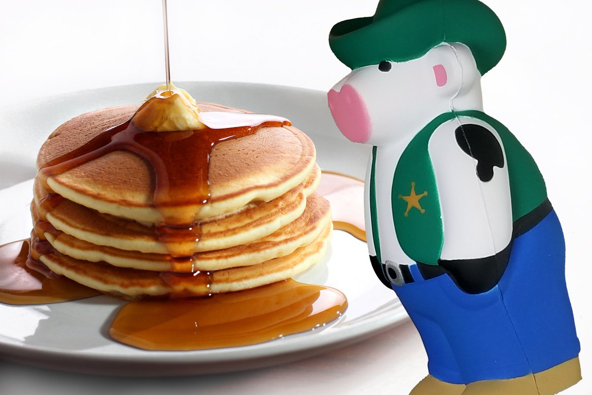 Binoid's tweet photo. #CPACOW devouring golden pancakes @CALGARYPARKING https://t.co/GTQH4dQjUt