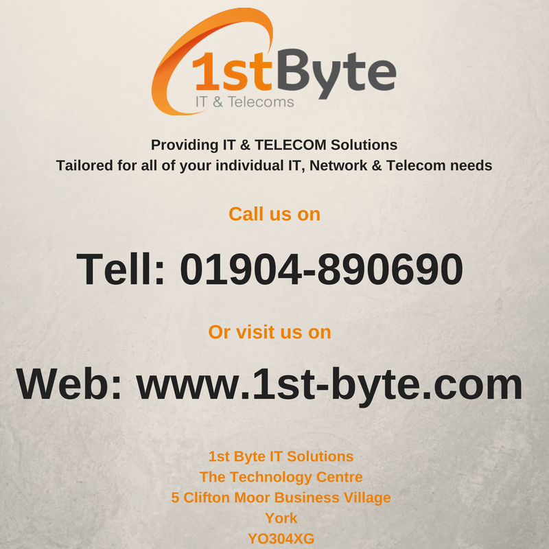 1stByteIT's tweet photo. #1stbyte #Itsupport #Telecoms https://t.co/fDilvxX8ul