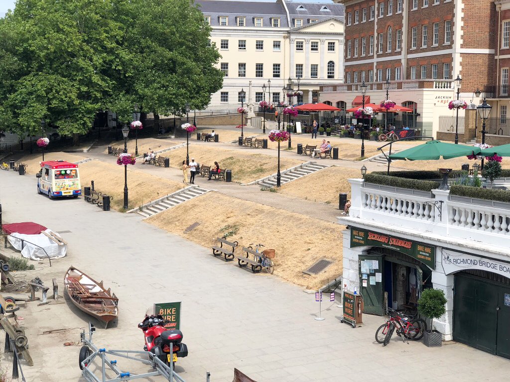 MyRichmondLdn's tweet photo. #Richmond today... look at the grass! 🔥 Don’t think it’ll be turning green again any time soon 🌞

#LoveLocal https://t.co/0LSupijHOd