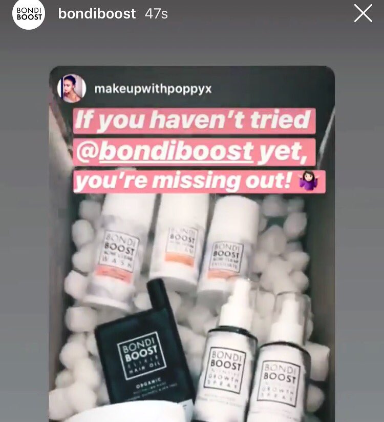 popselizabethr's tweet photo. #BondiBoost featured me in their IG story again ππΌπ #boostyourroots https://t.co/VVNPXG463E