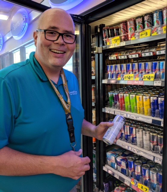 Andy takes pride in aligning our mission statement and values with the retail vision of Red Bull each day. For 2 years, Andy has been an uplifting influence on his teammates and customers, all while   executing at a high level. Thanks for all you do Andy!