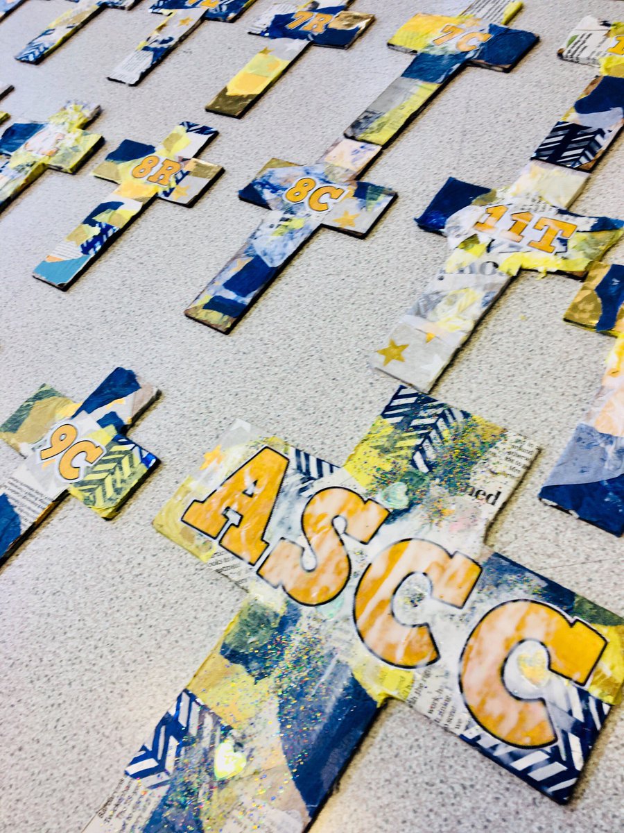 ASCC crosses made for next years forms #beinspiredbeexcellentsucceed