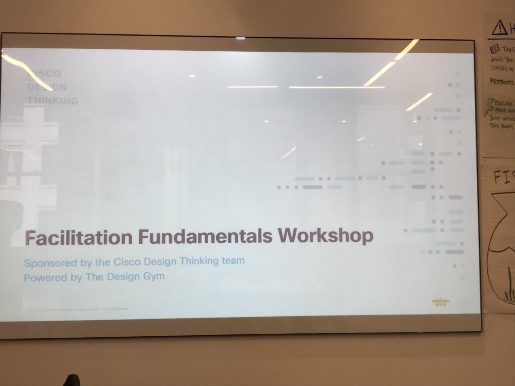 afienga's tweet photo. Starting the second day of #CiscoDesignThinking session with @Sedlinuk @FaithLegendre and many other great #Cisco people. Cannot say enough how great this is! @cmlccie @emercada #WeAreCisco https://t.co/9rldgrCasx