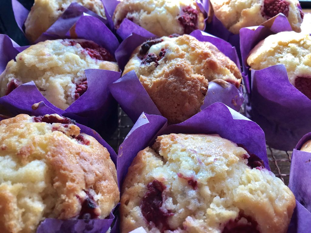 Lallapolosa's tweet photo. Berrylicious. #raspberrymuffins freshly baked. #kingston https://t.co/LFuBleD1bC